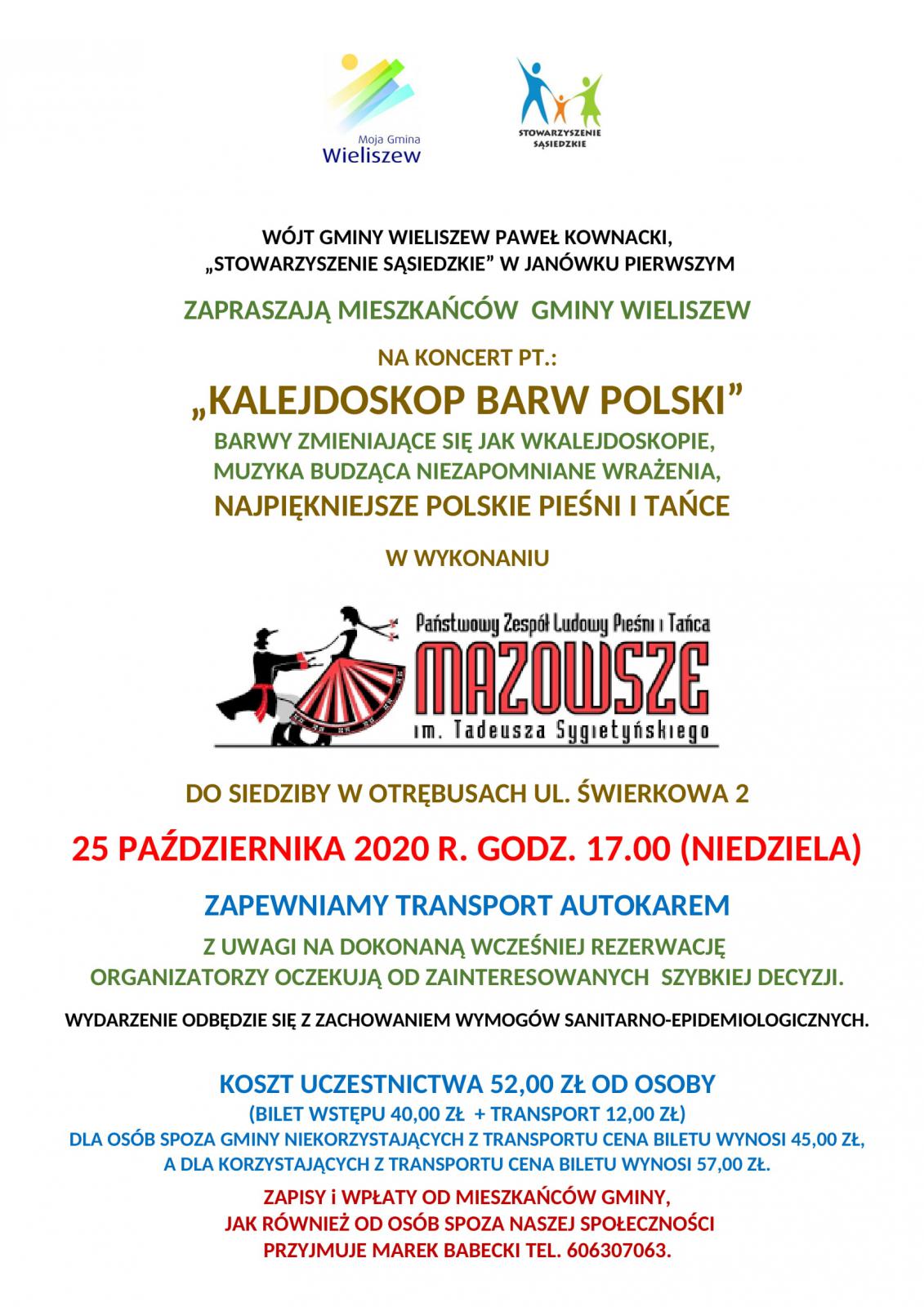 Koncert zespołu Mazowsze