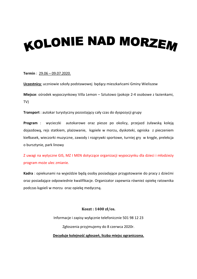 Kolonie 2020