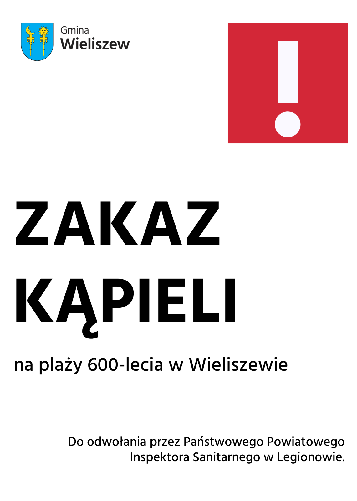 Zakaz kąpieli
