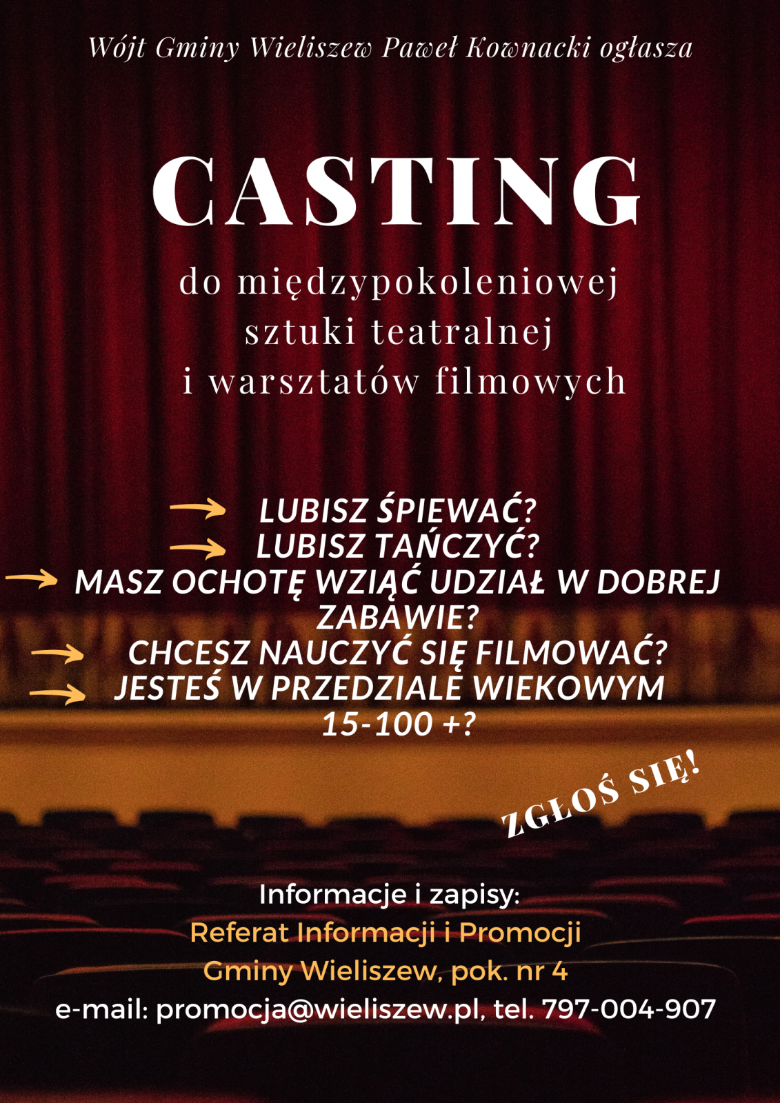 plakat casting