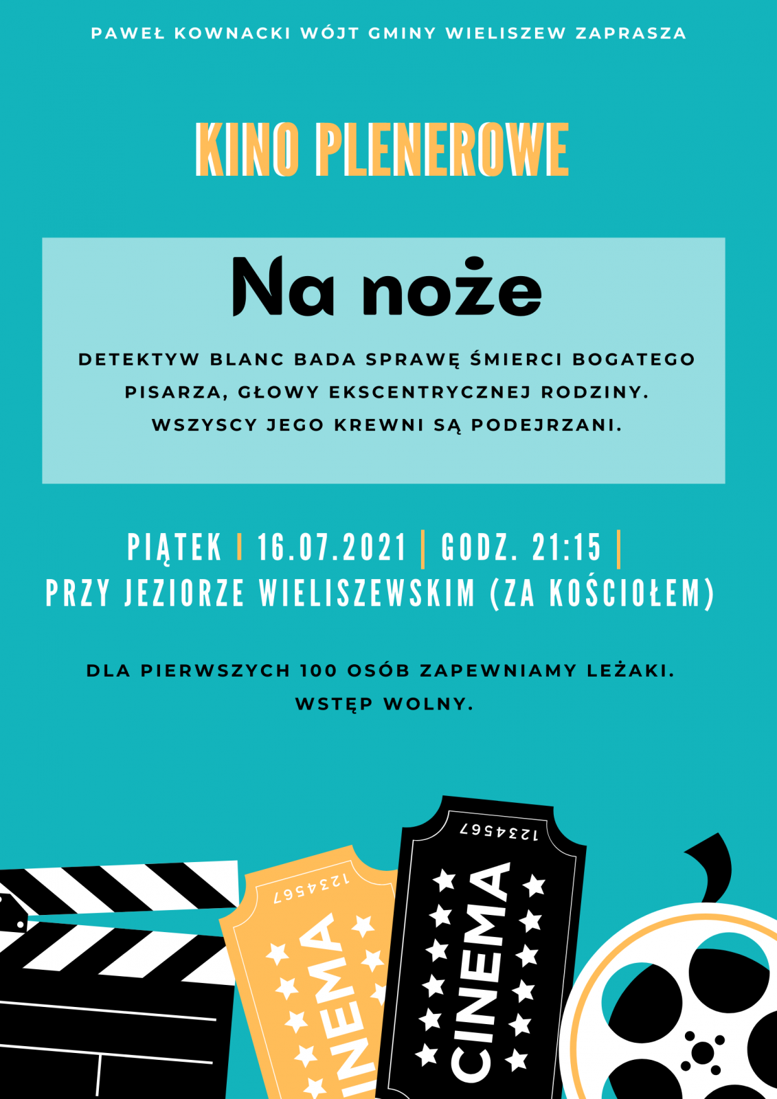 Plakat z zaproszeniem