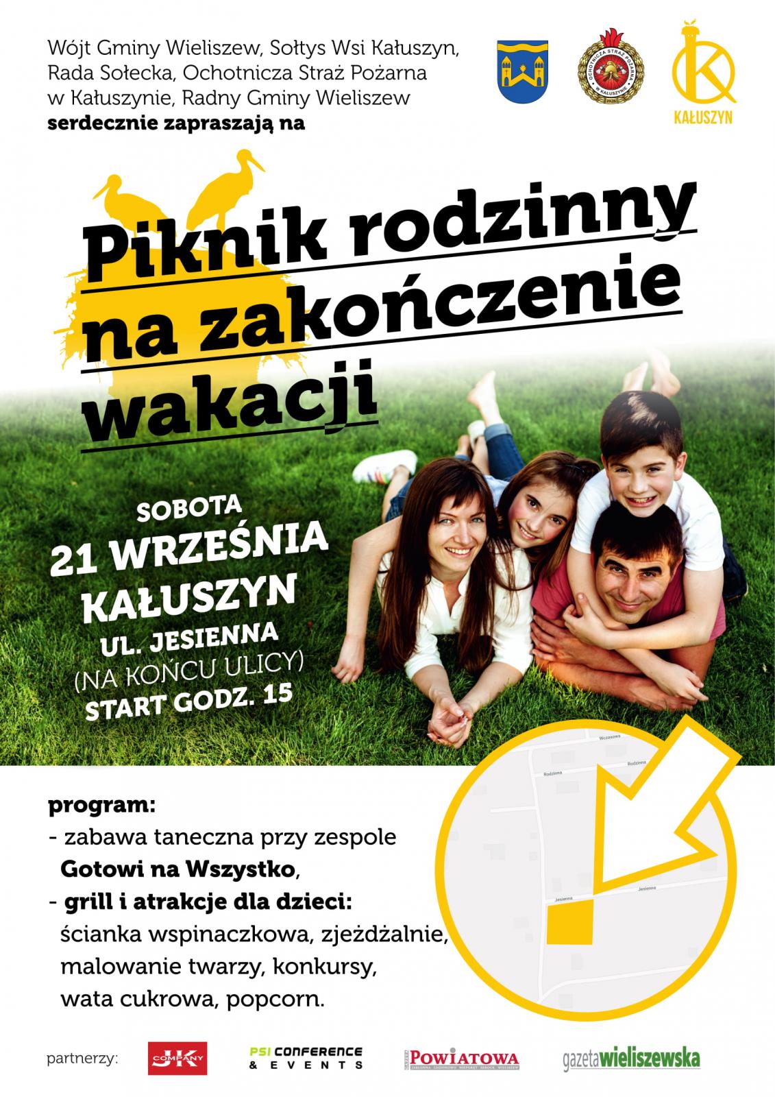plakat piknik w Kałuszynie