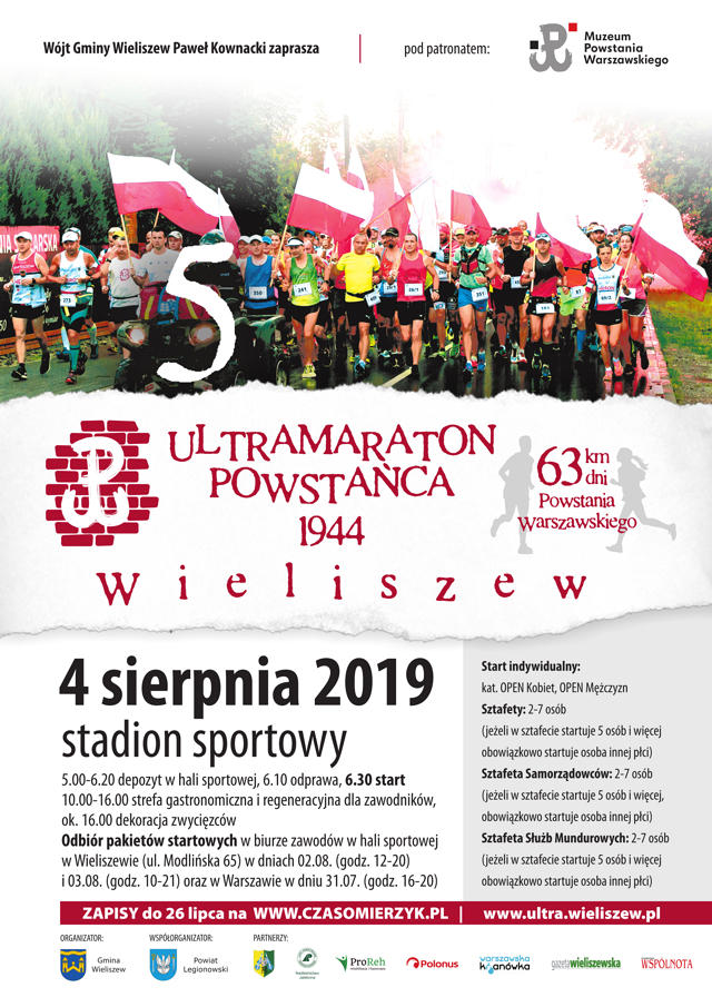 plakat ultra maraton powstańca