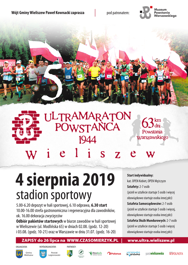 plakat ultra maraton powstańca