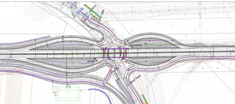 Projekt przebudowy DK61 - rondo w Zegrzu