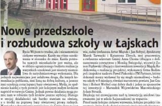 Rozbudowa budynku Zespołu Szkół wraz z przedszkolem w m. Łajski 1