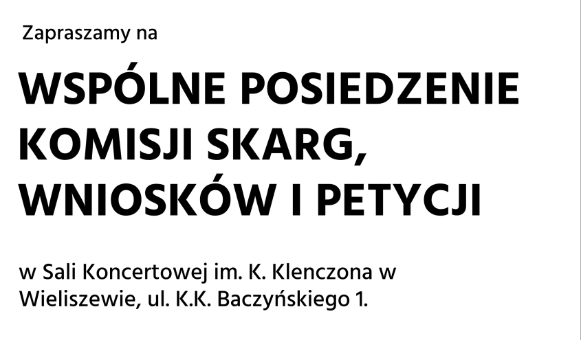 Wspólne Posiedzenie Komisji