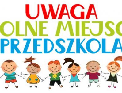 Wolne miejsca w oddziałach przedszkolnych