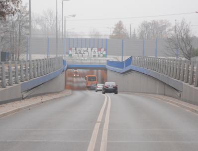 Informacja o zmianie organizacji ruchu w tunelu w Legionowie