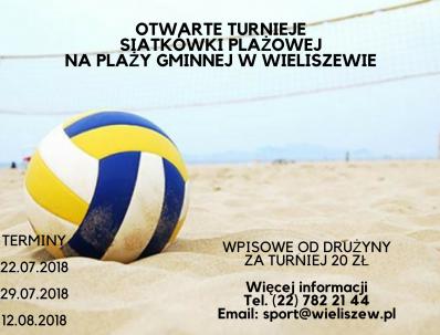 Siatkówka na plaży w Wieliszewie