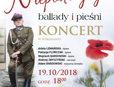 Koncert "Niepodległej ballady i pieśni " w Klenczonie