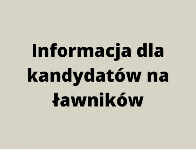 Informacja dla kandydatow na ławników