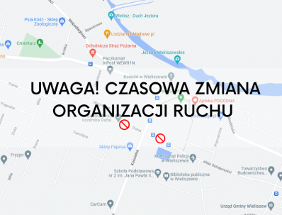 informacja o zmianie organizacji ruchu