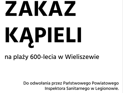 Zakaz kąpieli