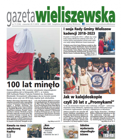 Czwartek, 29.11.2018r. (numer 134)